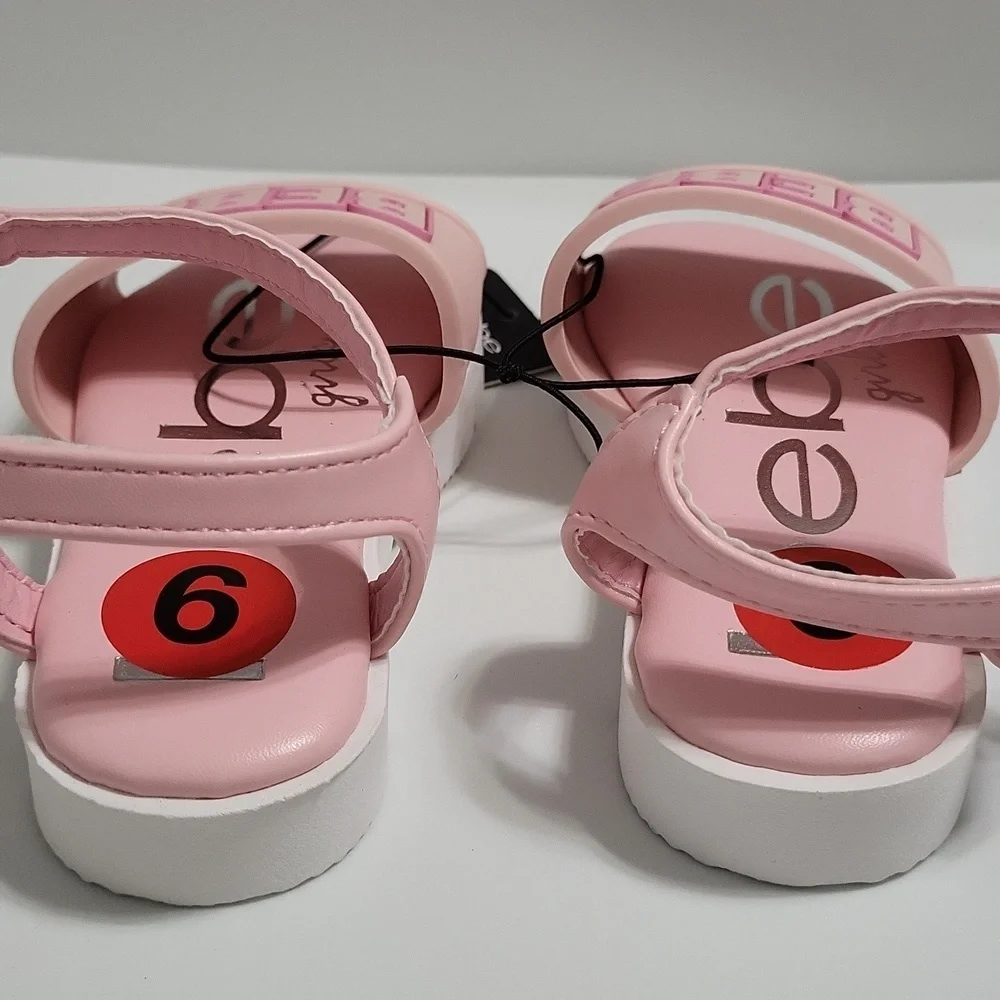 Bebe Girls Pink Sandals With A 